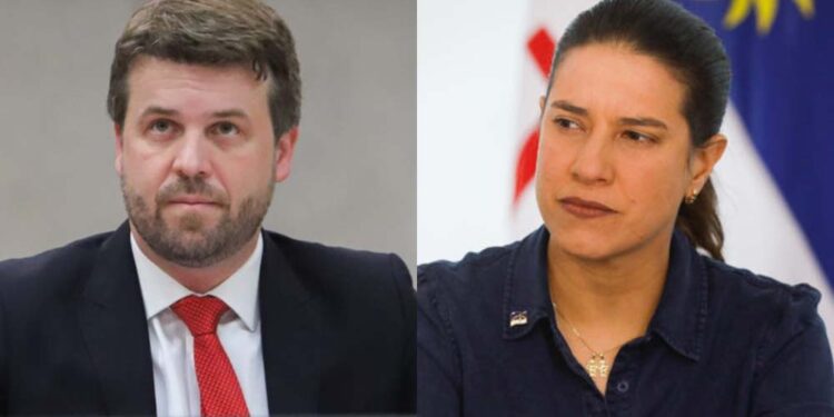 Eduardo Porto (TCE) e a governadora Raquel Lyra (PSDB)