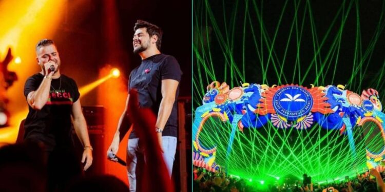 A dupla sertaneja Zé Neto & Cristiano no Camarote Boa Viagem.