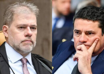 Ministro do STF Dias Toffoli e o Senador Sérgio Moro
