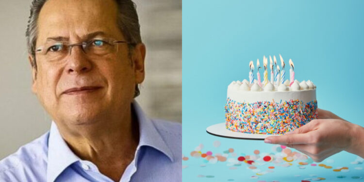 O ex-ministro José Dirceu comemorou seu aniversário de 78 anos em Brasília