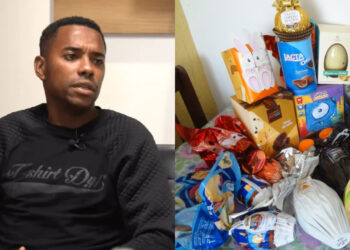 O ex-jogador confessou o que queria aos  agentes no interior de uma cela de 8 m² onde deve permanecer em isolamento por dez dias