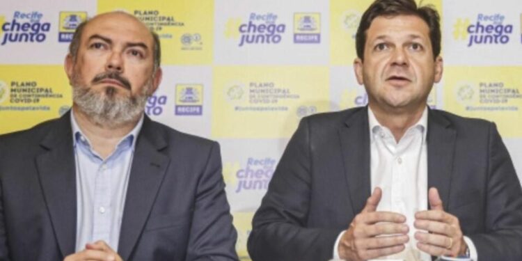 O ex-secretário da saúde Jailson Correia e o ex-prefeito Geraldo Julio (PSB)