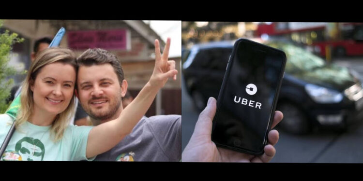 A deputada federal Júlia Zanatta (PL-SC) e seu marido, Guilherme Colombo