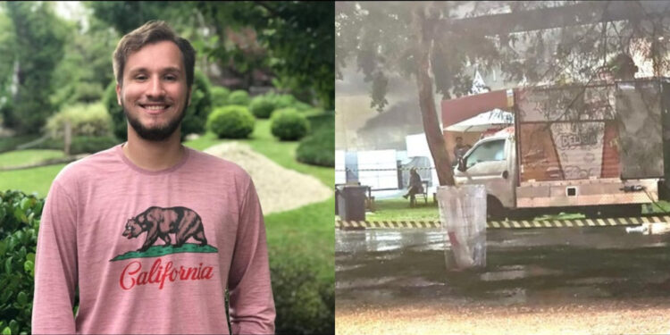 João Vinícius teria recebido a descarga elétrica ao encostar em um food truck