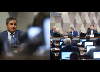 O relator senador Efraim Filho (União-PB), durante votação do texto na CCJ