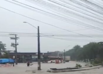 O Inmet indica  para Pernambuco chuvas entre 30 e 60 mm por hora ou 50 e 100 mm de água por dia