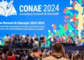 Lula durante a Conferência Nacional da Educação