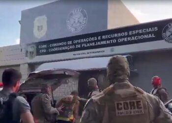 Presos e os materiais apreendidos foram encaminhados à sede do Comando de Operações e Recursos Especiais (Core), em Olinda