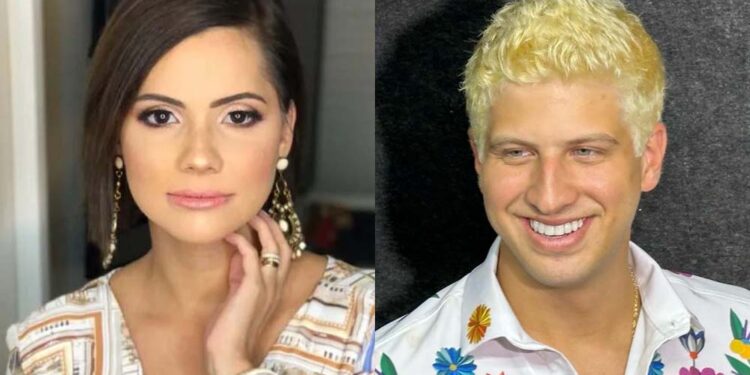 A empresária Suellen Figueiroa e o prefeito João Campos (PSB)