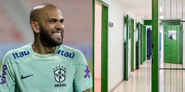Daniel Alves estava preso no Centro Penitenciário Brians 2