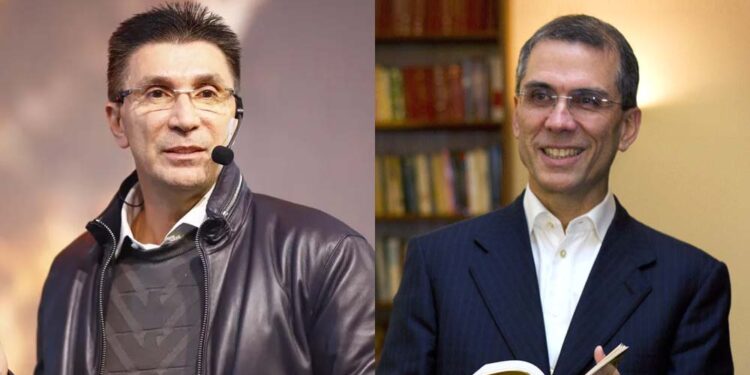 Os empresários Janguiê Diniz e Roberto Viana