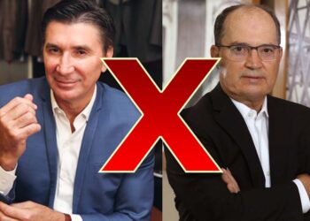 O empresário Janguiê Diniz e o blogueiro Magno Martins