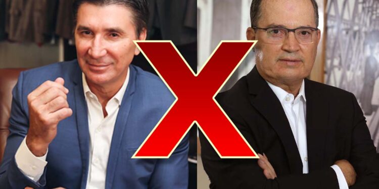 O empresário Janguiê Diniz e o blogueiro Magno Martins