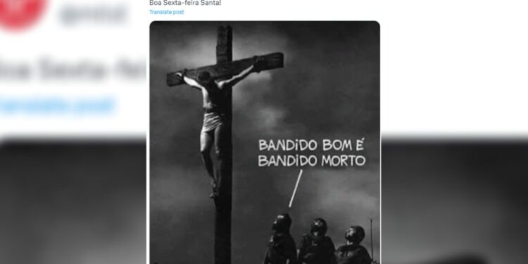 Polêmica envolvendo imagem de Jesus Cristo publicada pelo MTST gera reações divergentes.