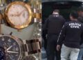 Policiais aprrenderam relógios durante operação