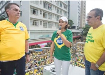 Imagem do ato no dia 25 de fevereiro na Av. Paulista