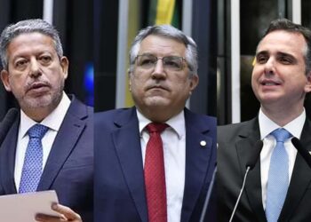 Arthur Lira, Alexandre Padilha e Rodrigo Pacheco