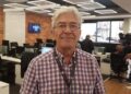 Afonso Mônaco, na redação da TV Record