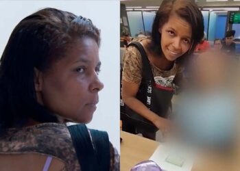 Érika de Souza Vieira Nunes na delegacia de Bangu, no Rio