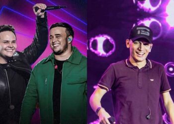 A dupla Matheus & Kauan e o forrozeiro João Gomes