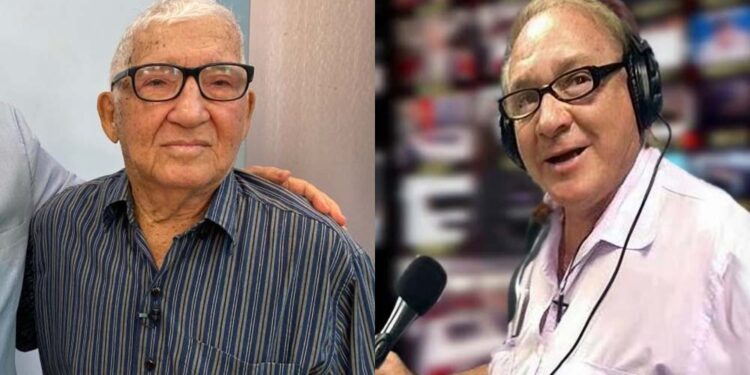 Os jornalista Lenivaldo Aragão (esq.) e o radialista Luciano Duarte (dir.)