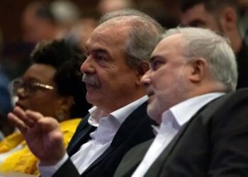 O presidente do BNDES Aloizio Mercadante e da Petrobrás, Jean Paul Prates