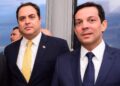 Carlos Neves, que foi advogado do PSB, em foto com seu o governador Paulo Câmara, que o indiciou à Corte de contas.