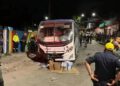 O motorista do veículo deixou o local do acidente.