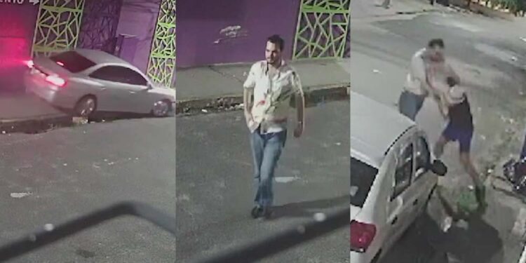 Câmaras flagraram galerista atacando vigilante