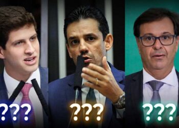 João Campos, Daniel Coelho e Gilson Machado Neto