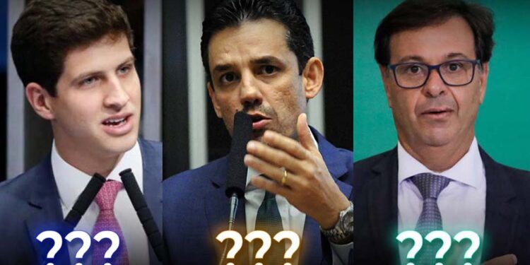 João Campos, Daniel Coelho e Gilson Machado Neto