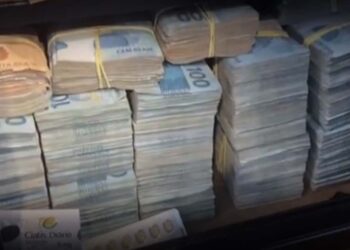 Dinheiro apreendido pela Polícia Federal