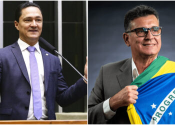 André Ferreira (à esq.) e Coronel Meira (à dir.), ambos do PL