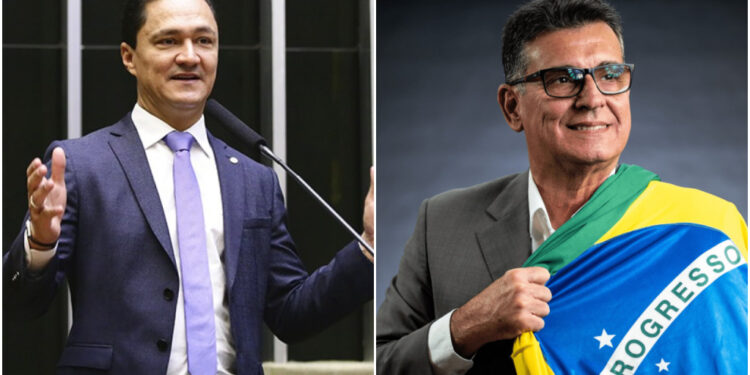 André Ferreira (à esq.) e Coronel Meira (à dir.), ambos do PL