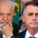 O presidente Luiz Inácio Lula da Silva (à esquerda) e o ex-presidente Jair Bolsonaro (à direita)