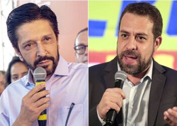 Ricardo Nunes (MDB) à esquerda,, e Guilherme Boulos (PSOL), à direita, seguem estáveis na disputa