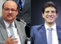 Mozart Sales (esq) largou mão de ministério para concorrer à vaga de vice de João Campos.