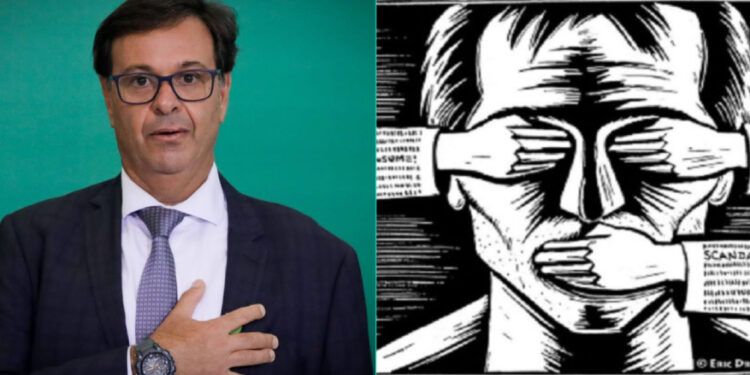 Pré-candidato do PL à Prefeitura do Recife tenta censurar o blog por críticas a sua campanha.