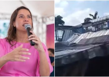 No X, Raquel Lyra falou que está no Sertão do estado para uma agenda administrativa, mas que já está ciente do ocorrido