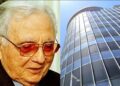 Fundador do grupo, João Campos (à esq.) e a sede do Cimentos Nassau (à dir) situada no Recife