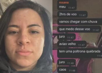 Rosana Santos Xavier tirou selfie dentro da aeronave que caiu em Vinhedo