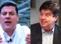 Ex-prefeito Noé Magalhães (esq.) e o advogado Ademar Rigueira (dir.)