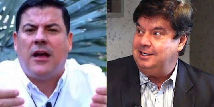 Ex-prefeito Noé Magalhães (esq.) e o advogado Ademar Rigueira (dir.)