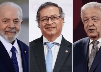 Os presidentes Lula, Gustavo Petro e Andrés Manuel López Obrador