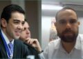 Bruno Dantas (TCU) e o jornalista Breno Pires (da esq. para dir.)