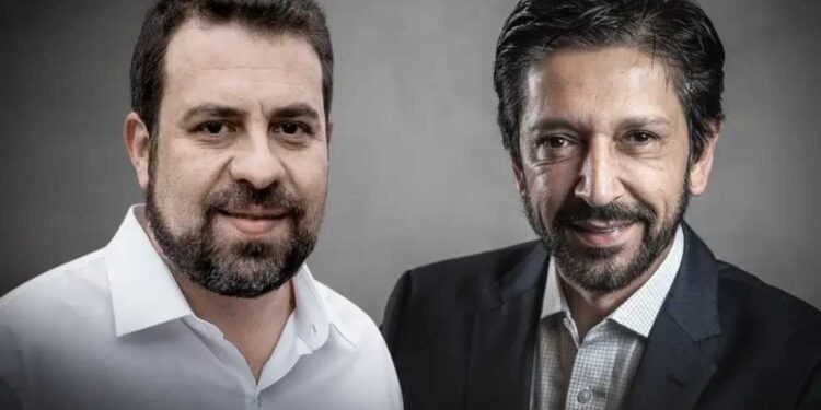Guilherme Boulos e Ricardo Nunes aparecem no topo da pesquisa.