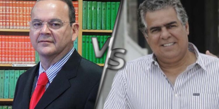 O advogado Mário Gil Rodrigues (esq.) e o empresário José Pinteiro