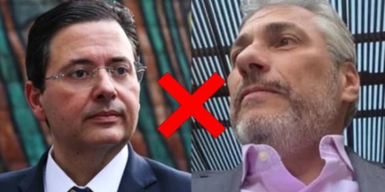 Antônio Campos (à esq.) foi criticar uma pesquisa e foi atacado pelo marqueteiro de Izabel Uruqiza (PL), André Gustavo (à dir.)