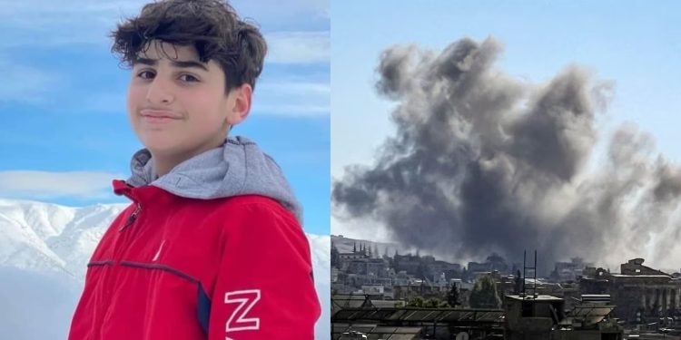 O jovem Ali Kamal Abdallah estava acompanhado do pai, que também morreu nas explosões