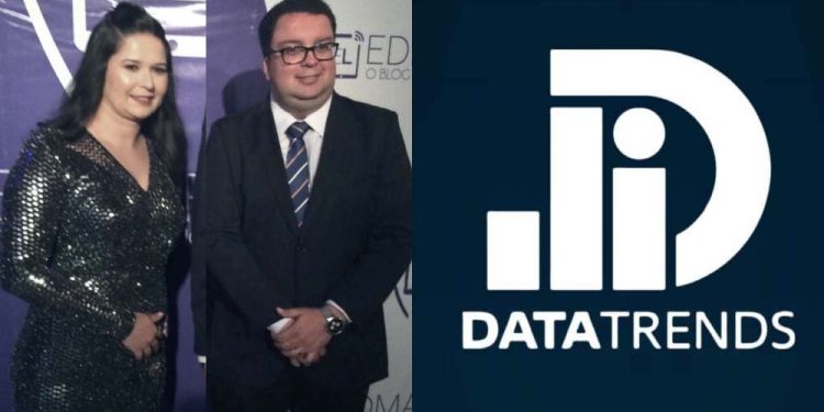 Edmar Lyra e sua esposa Fernanda que tem um cargo na Prefeitura de Jaboatão